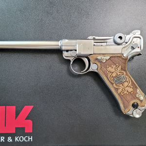 P-08 루거 6인치 실버 풀커스텀