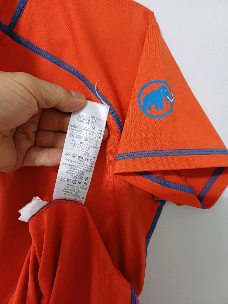 여성 마무트 반팔 등산티셔츠(새상품.사방스판90-95) 이미지