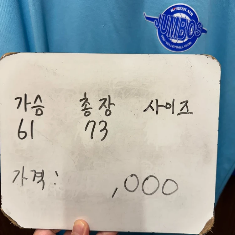 남자배구 대한한공 점보스 유니폼 105 이미지
