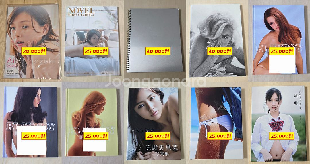 배우/모델 화보집 10권 판매합니다.--0