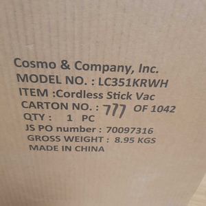[미개봉] 샤크 무선청소기 LC351KRWH