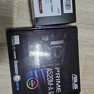 미개봉 라이젠 5600 + asus a520m-a ii