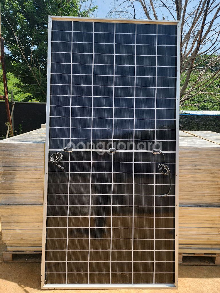 태양광패널 현대중공업580w (양면 발전형)--1