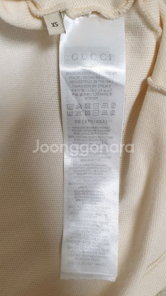 [남녀공용] 정품 구찌 자수 카라 반팔티셔츠 무배--6