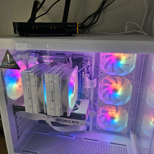 화이트 어항케이스 조립PC본체 팝니다