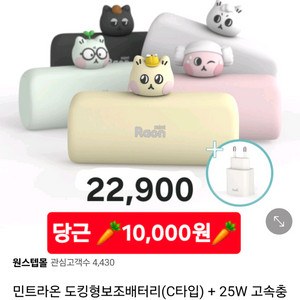 도킹 보조배터리 + 고속충전 어댑터까지 (미개봉)