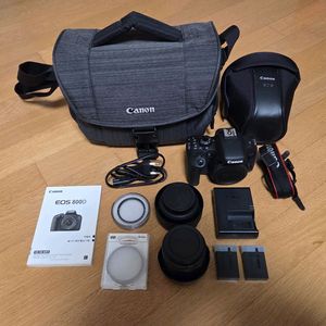 캐논 EOS 800D 카메라+번들렌즈+50mm단렌즈