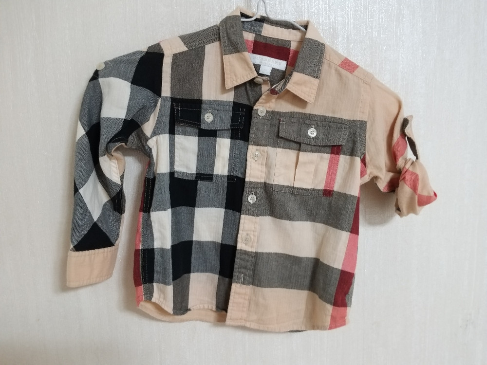 명품 버버리 남아동 봄.여름 체크셔츠((새상품.3) 이미지