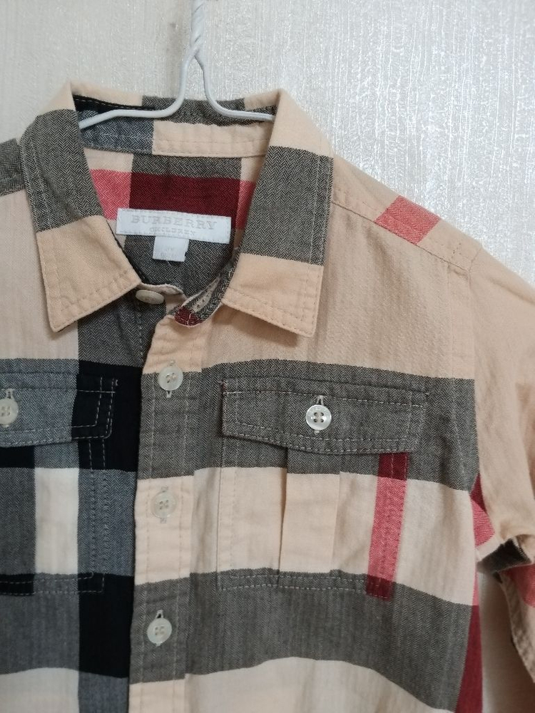 명품 버버리 남아동 봄.여름 체크셔츠((새상품.3) 이미지