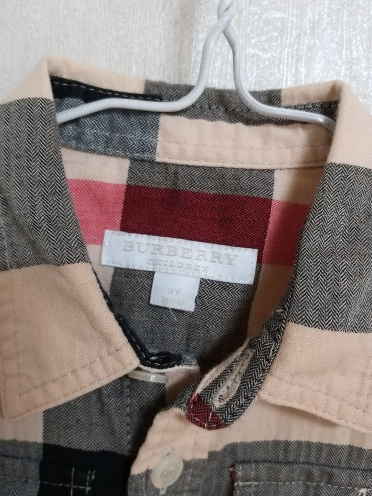 명품 버버리 남아동 봄.여름 체크셔츠((새상품.3) 이미지
