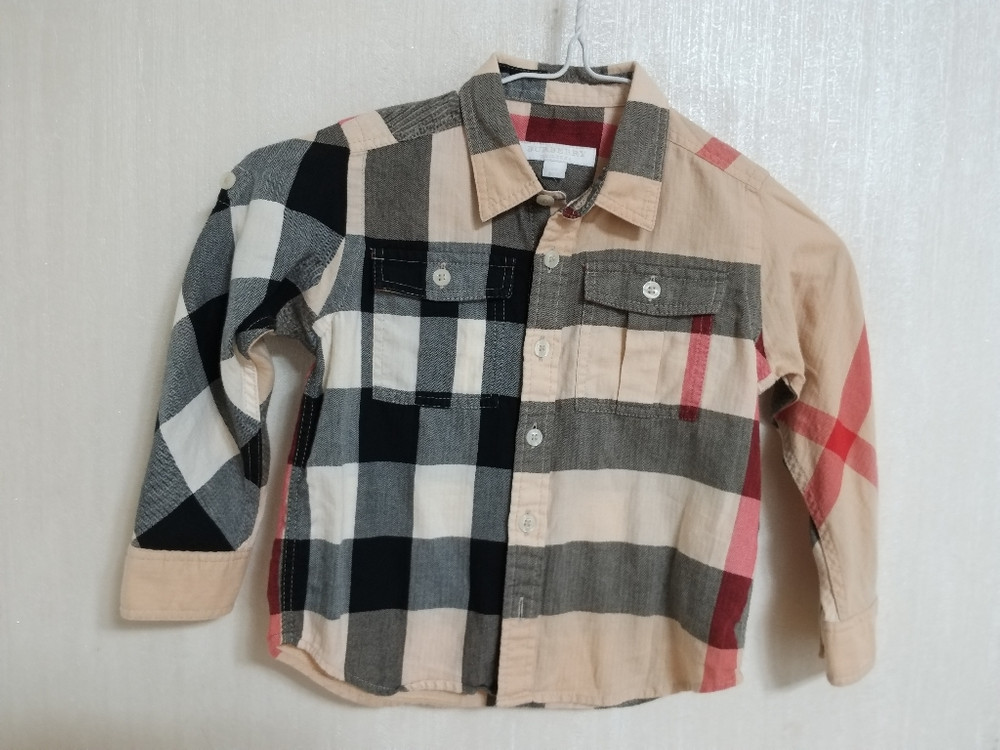 명품 버버리 남아동 봄.여름 체크셔츠((새상품.3) 이미지