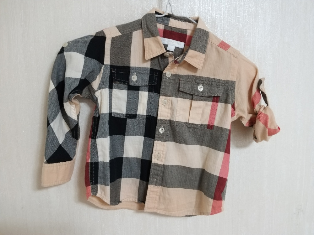 명품 버버리 남아동 봄.여름 체크셔츠((새상품.3) 이미지