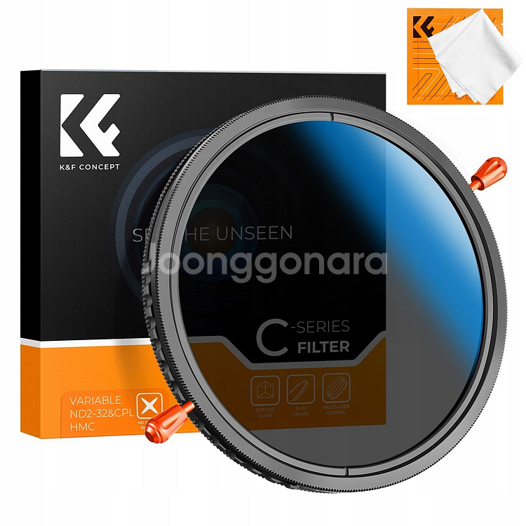 K&F 62mm C 가변 ND2-32+CPL 필터--0