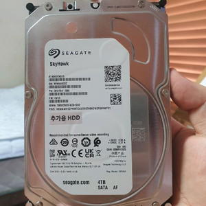 씨게이트 SkyHawk 4TB HDD 보증기간 2028