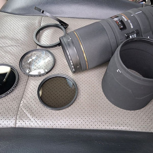 시그마 180mm 3.5 마크로렌즈(캐논마운트)와 필터