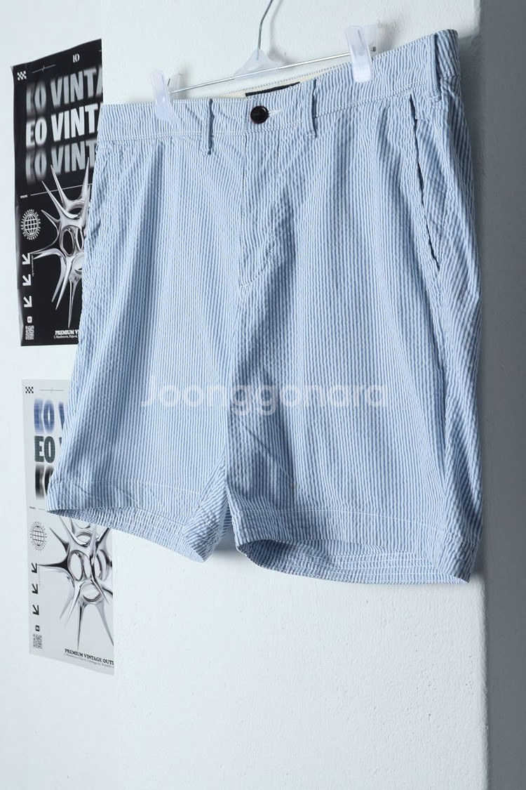 (L-XL) 아베크롬비 반바지 팬츠 쉬원소재 시어서커--5