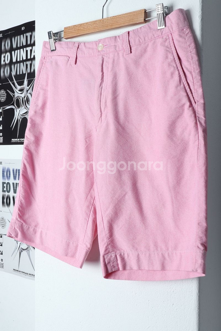 (M-L) 폴로 랄프로렌 반바지 팬츠 핑크 면--2