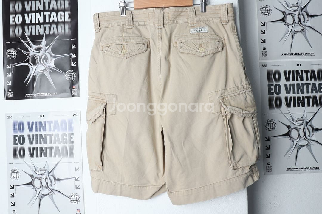 (XL) 폴로 랄프로렌 반바지 팬츠 베이지 카고--5