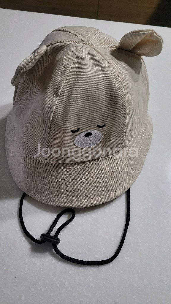 아기 곰돌이 모자 (일주일전에 구입만하고 미사용)--0
