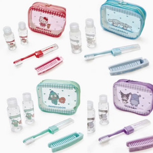 산리오 트레블 여행용 세트 시나몰로 키티 쿠로미 한교동