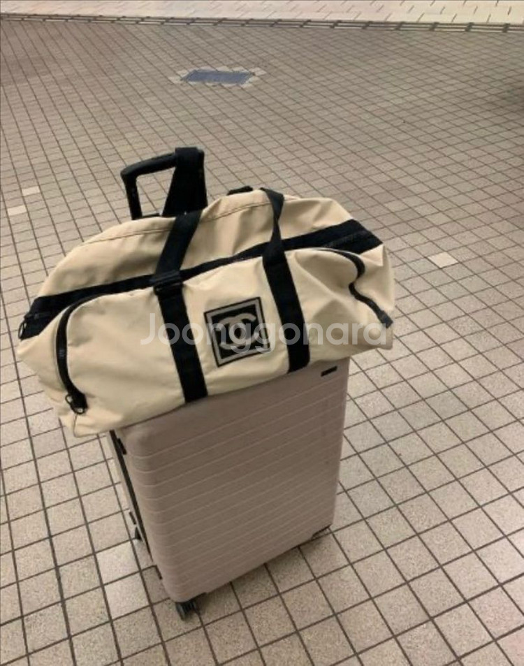 샤넬 해외 보스턴백 골프가방 운동가방 여행가방 아이보리--3