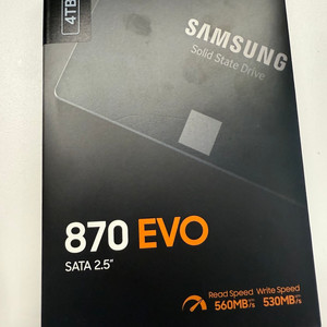 삼성 870 EVO 4TB SSD 새상품