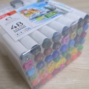 델리, 둥근 삼각 트윈 화방마카 48색 (새상품)