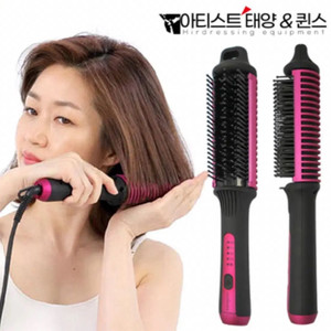 퀸스N태양 프리미엄 탱글브러쉬 빗고데기 롤 웨이브고데기