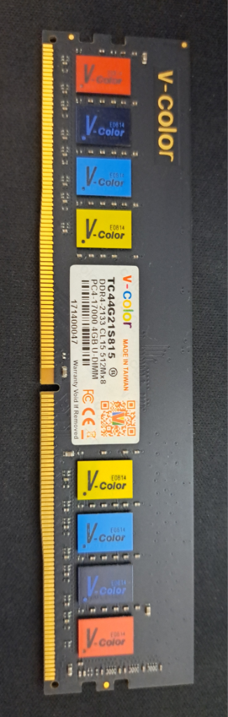 V-COLOR DDR4 4GB : 중고 제품--0