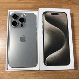미국판 카메라무음 아이폰15프로 128GB 네추럴티타늄