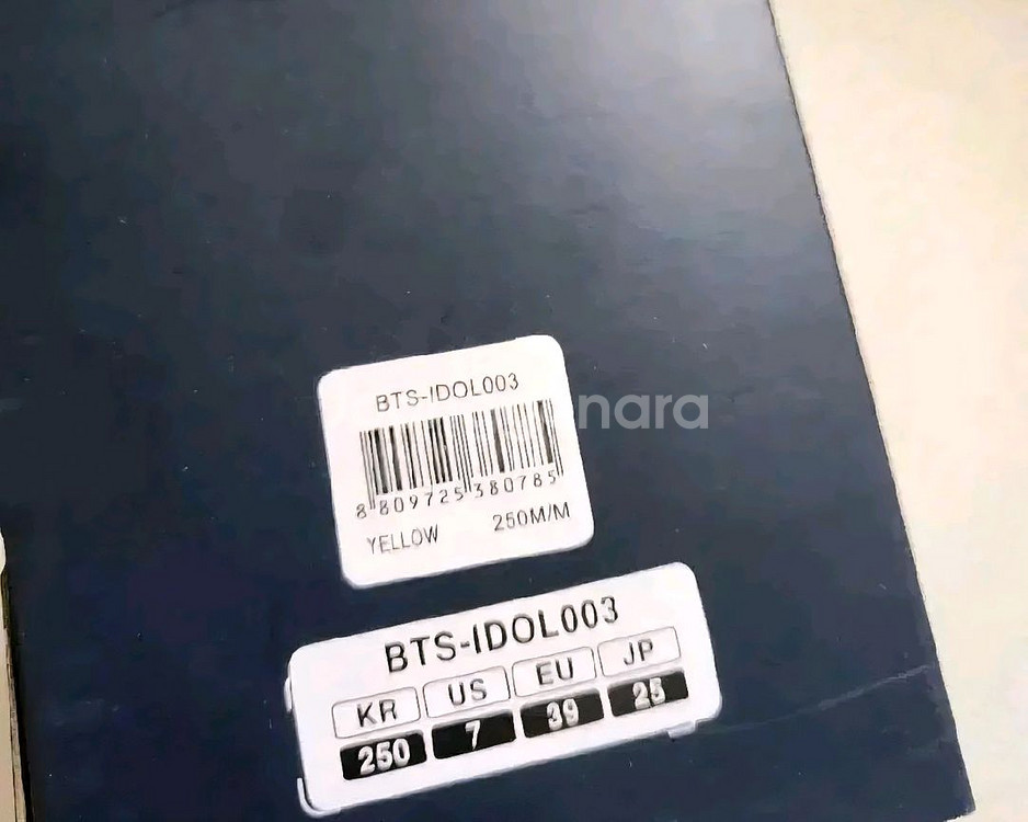BTS 공식라이선스 남여공용 IDOL쪼리 250 미개봉--5