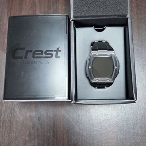 SHOT NAVI Crest 블랙 골프 워치 GPS 거