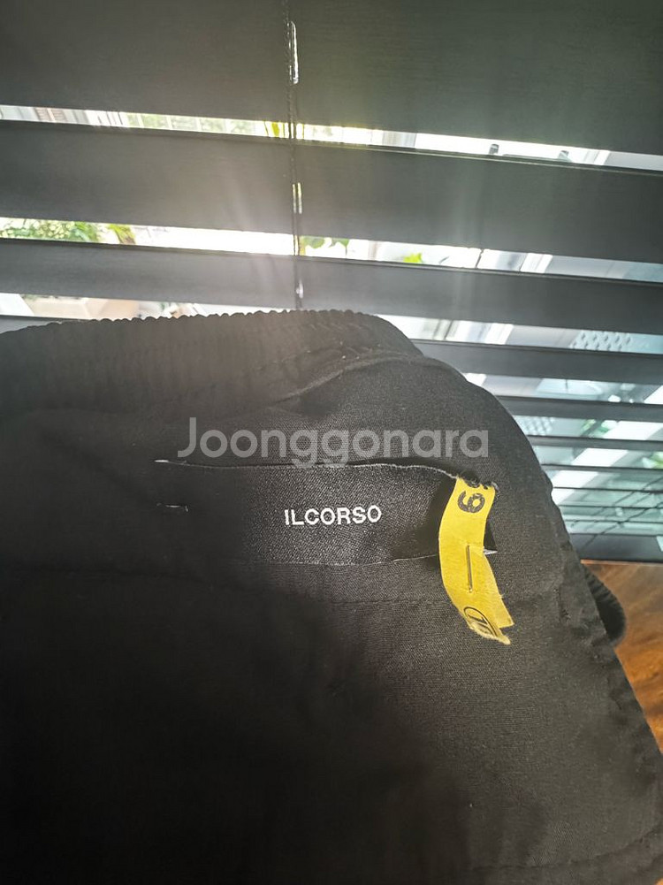 ILCORSO 블랙 카고 바지--5