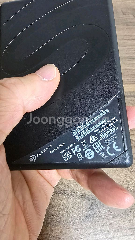 씨게이트(Backup Plus Slim) 외장하드 4T--2