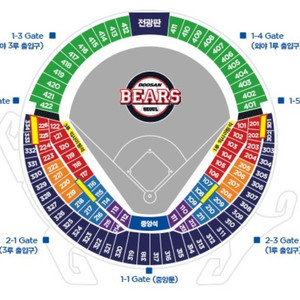 7월 22일(화) 두산 vs 한화 1루 외야지정석 40