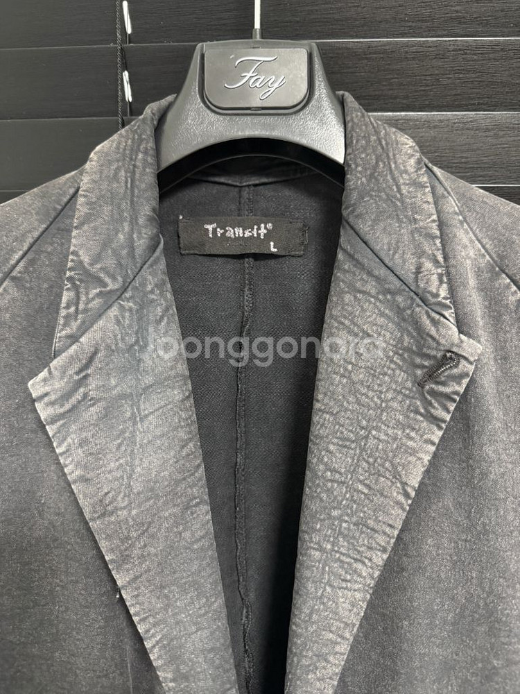 Transit 블랙 워싱 블레이저 L--1