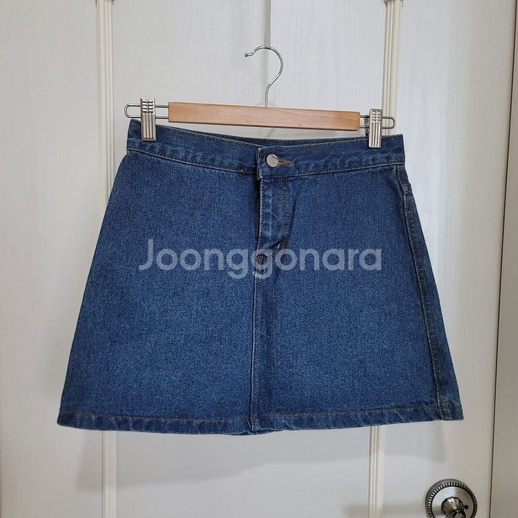 (새거) A라인 청치마 데님스커트--0