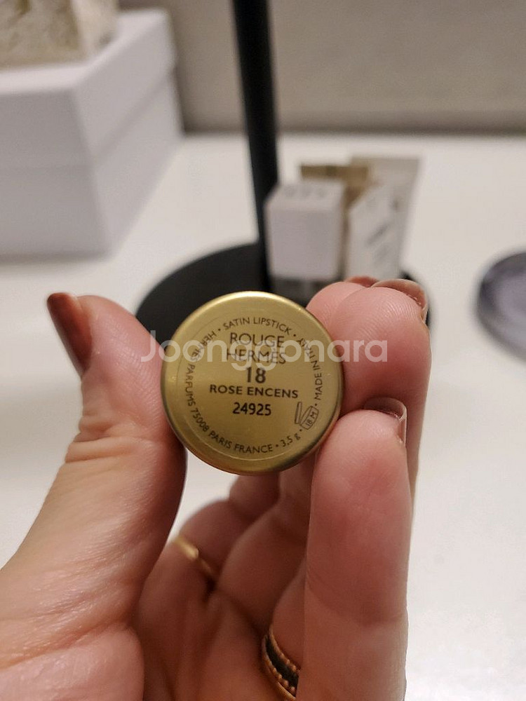 에르메스 새틴 립스틱 18 루즈 앙상 택포--1