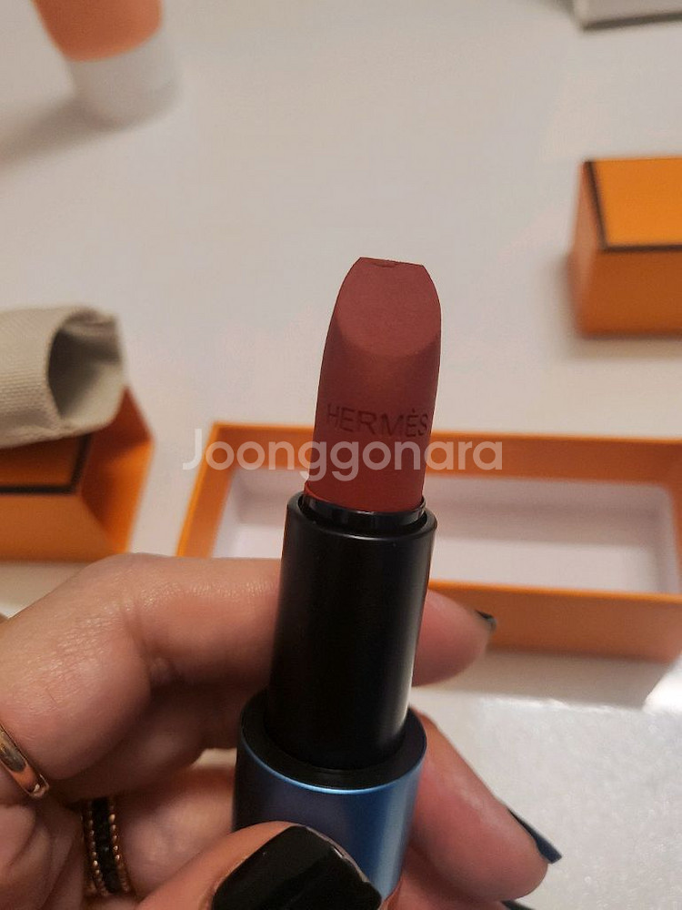 에르메스 매트 립스틱 한정판 76 루즈 시나브르 택포--3