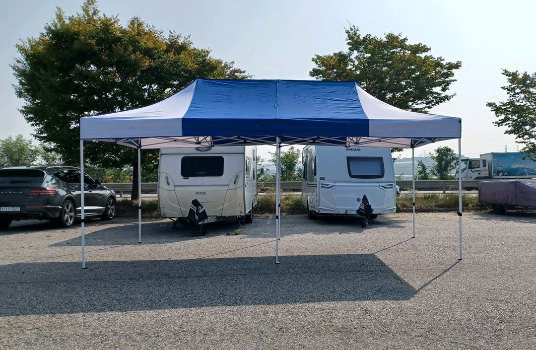 (미개봉) 캐노피 천막 대형 그늘막 자바라 3x6--8