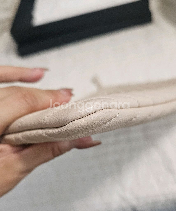 샤넬 클러치 라지 캐비어 리미티드 에디션--6