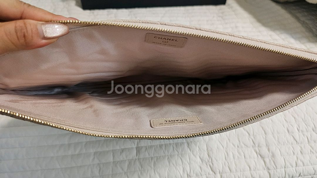 샤넬 클러치 라지 캐비어 리미티드 에디션--8