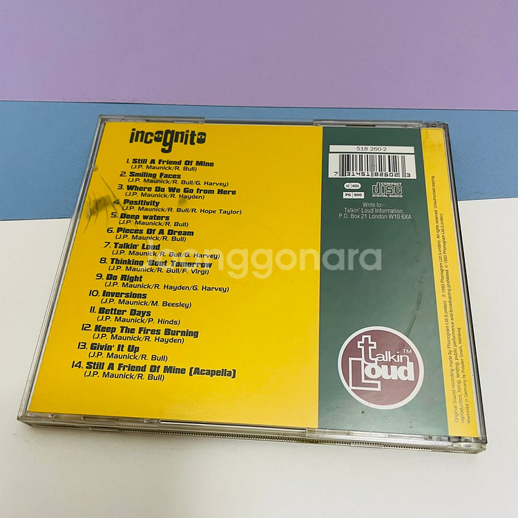 [중고음반/CD] 재즈앨범 인코그니토 Positivit--2