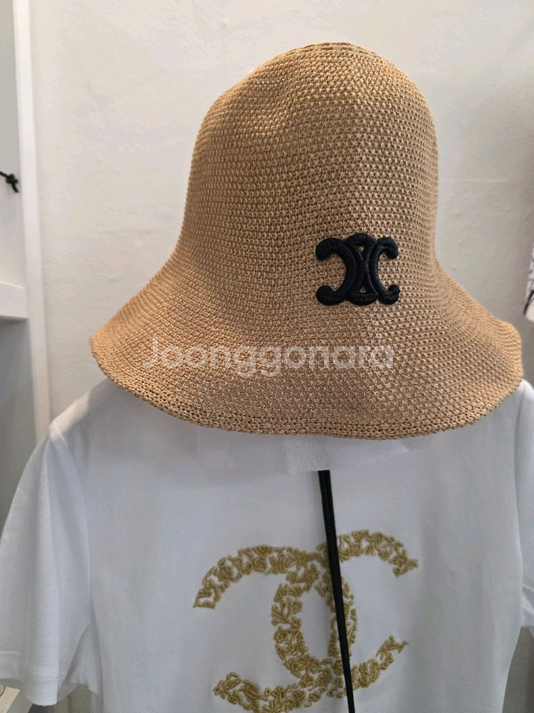 와펜자수 라탄 버킷햇 모자--9