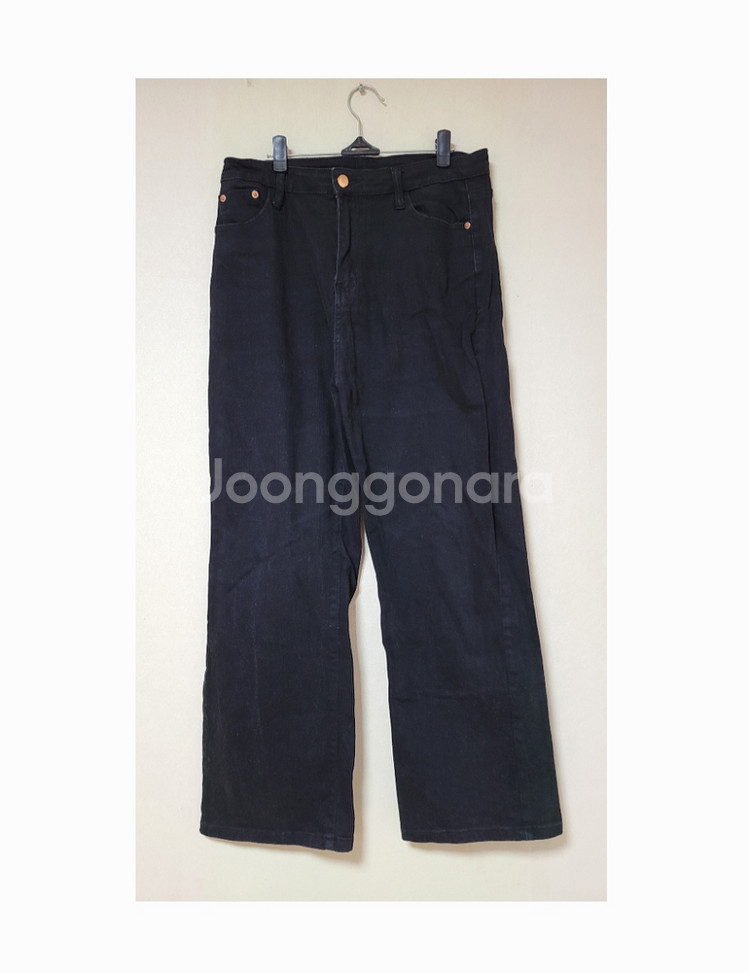 청바지 블랙 XL--0