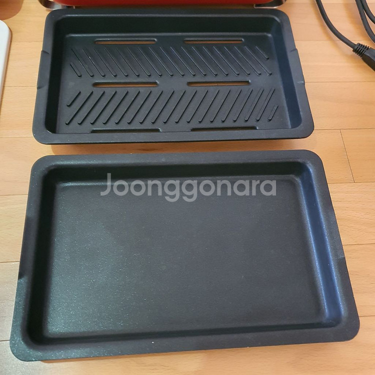 레꼴드 홈 바베큐 전기그릴 앤 전골팬.찜판 캠핑그릴--5