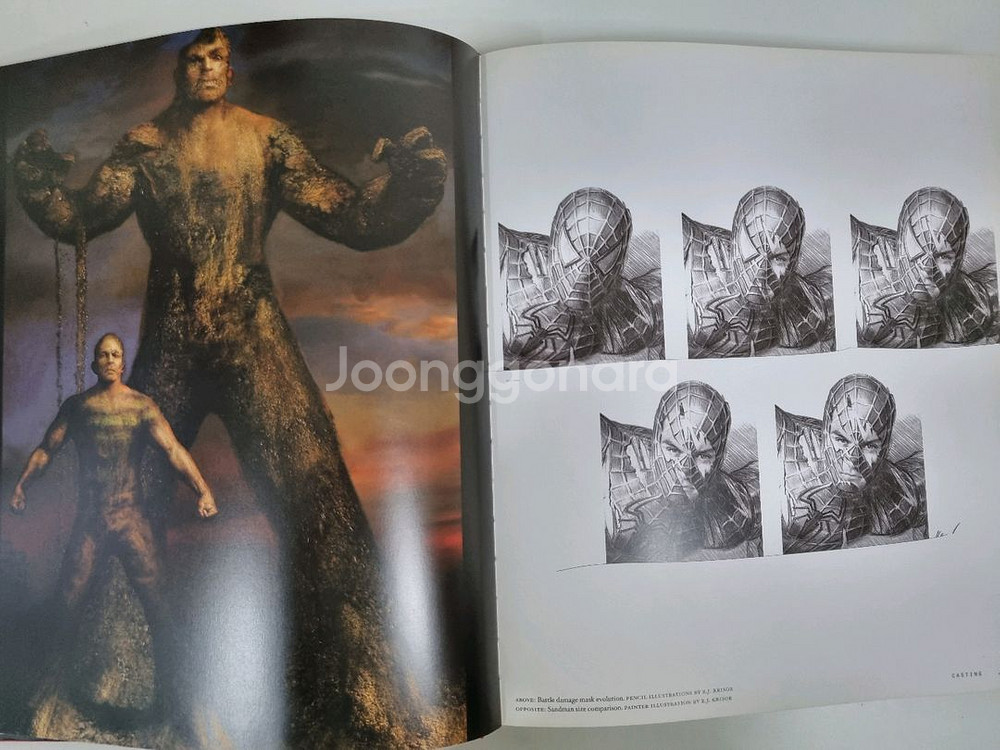 스파이더맨3 크로니클 메이킹 아트북--4