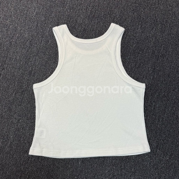 LEEY YEEL RIBBED 슬리브리스 탑--3