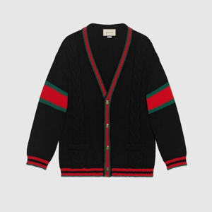 [정품 Gucci] 오버사이즈 니트 가디건 블랙
