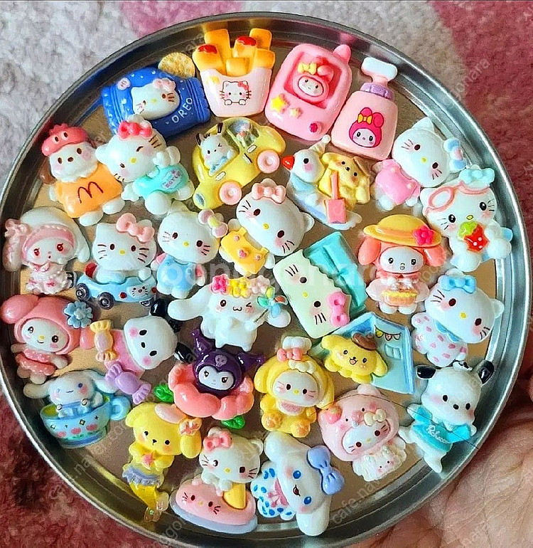 산리오 랜덤파츠 무중복 100개 / 데코덴파츠--1